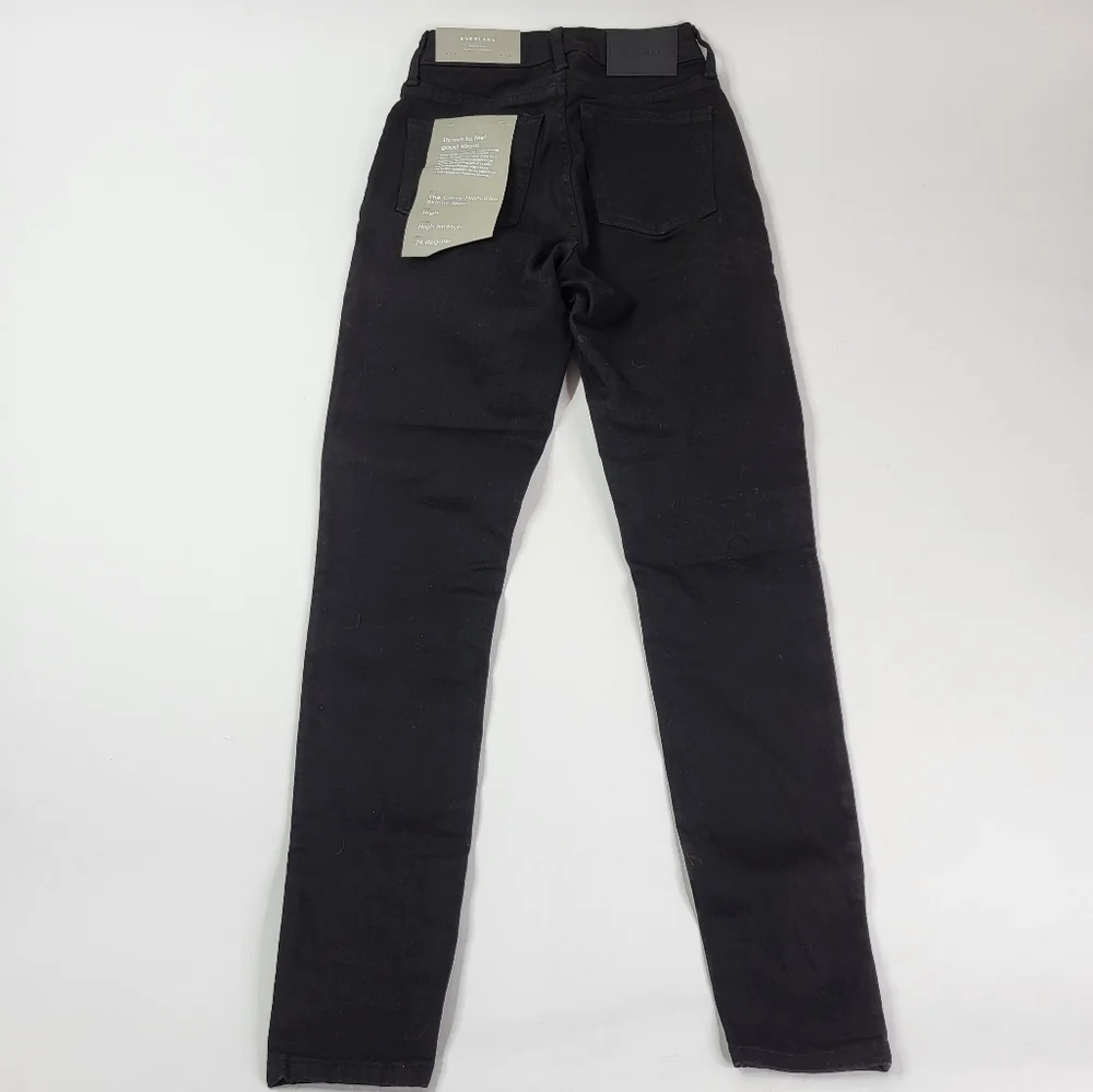 Everlane Black Curvy High Rise Skinny Jeans sz 26 regular - Picture 5 of 6